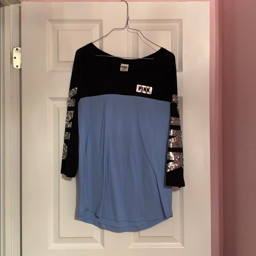 Pink 3/4 sleeve t shirt